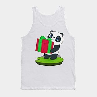 Panda Christmas Package Tank Top